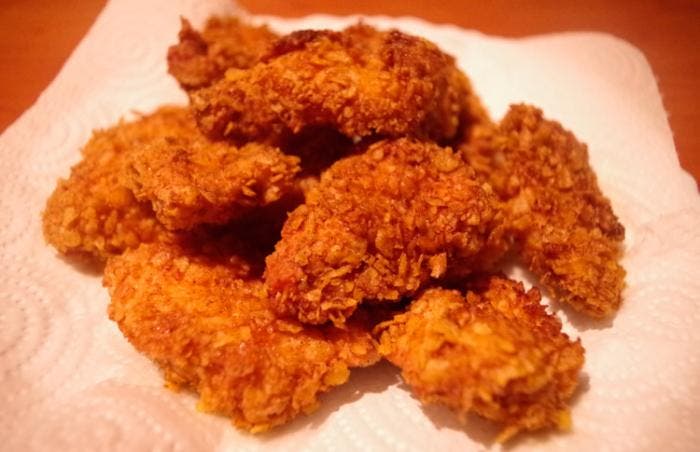Nuggets de pollo en doritos