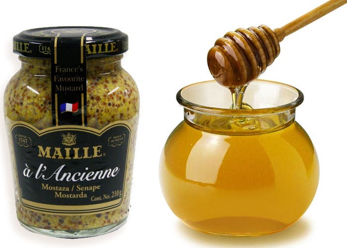 Bote de Moztaza de Dijon y miel