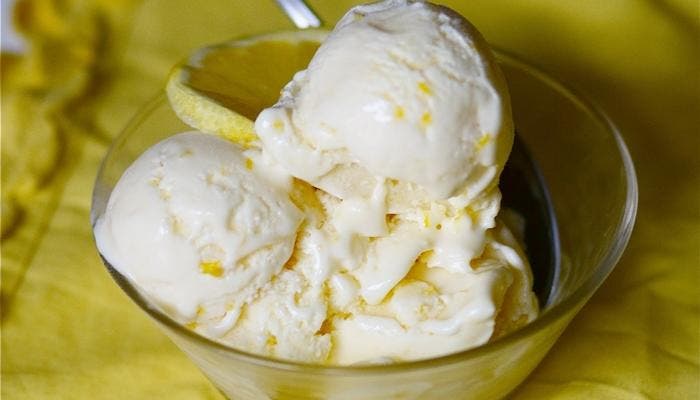 helado cremoso de limon