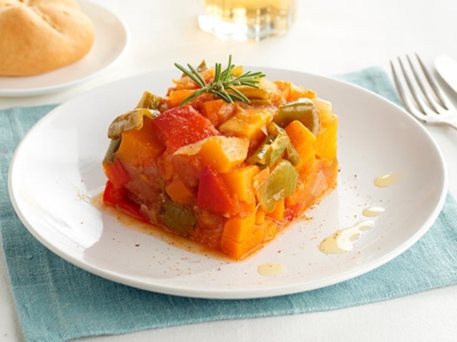 Ratatouille de calabaza, receta paso a paso