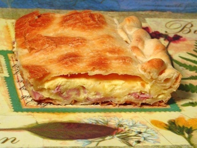Ciudadano Bisagra Acuario Receta de tarta con jamón, queso y cebolla