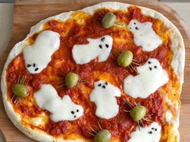 Pedagogía Para buscar refugio Patriótico 3 ideas de pizzas para Halloween