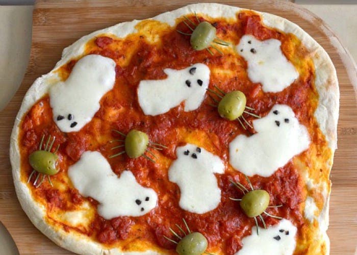 3 ideas de pizzas para Halloween