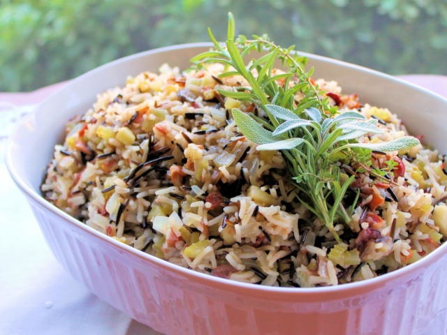 Relleno de arroces para pavo, receta paso a paso