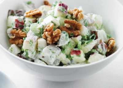 Ensalada navideña de manzana, receta paso a paso