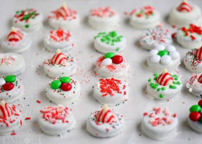 Receta de galletas Oreo cubiertas con chocolate blanco