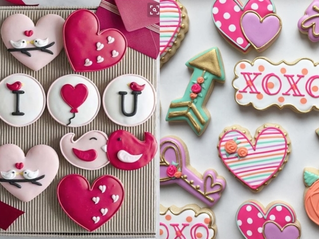 Receta de galletas decoradas con royal icing para San Valentín