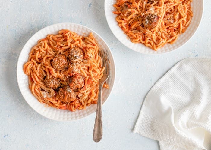 espaguetis y albondigas
