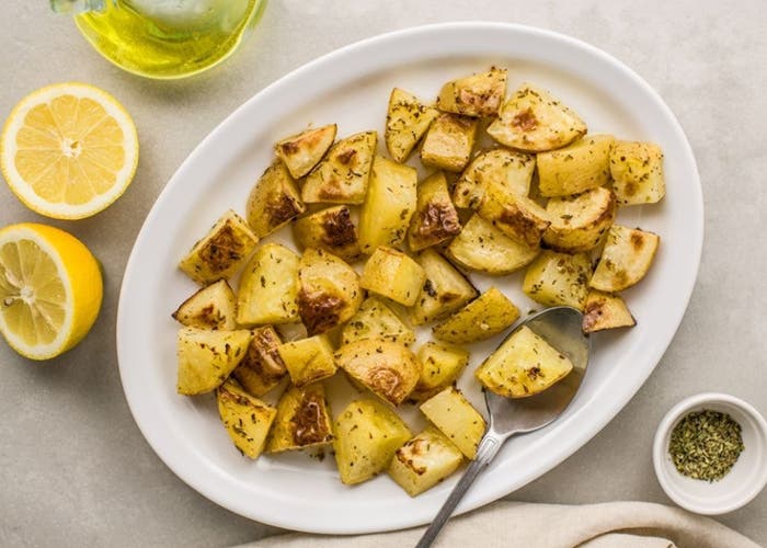 Receta de patatas griegas con ajo y oregano