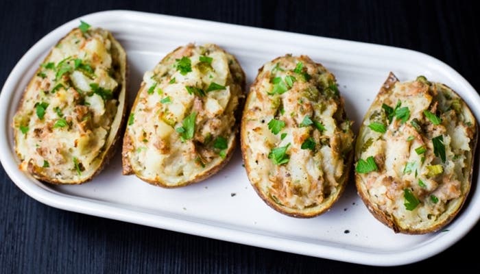 patatas rellenas de atún