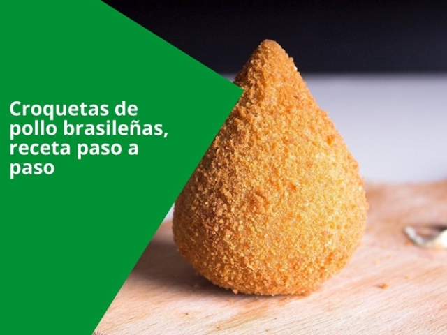 Croquetas de pollo brasileñas (coxinhas), receta paso a paso