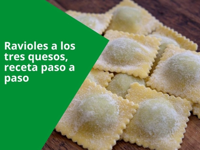 Ravioles a los tres quesos, receta paso a paso ¡Una delicia!