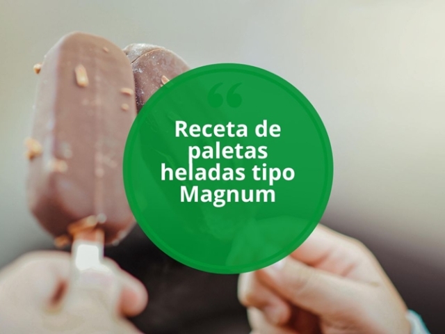 Receta de paletas heladas tipo Magnum ¡Sin máquina heladera!