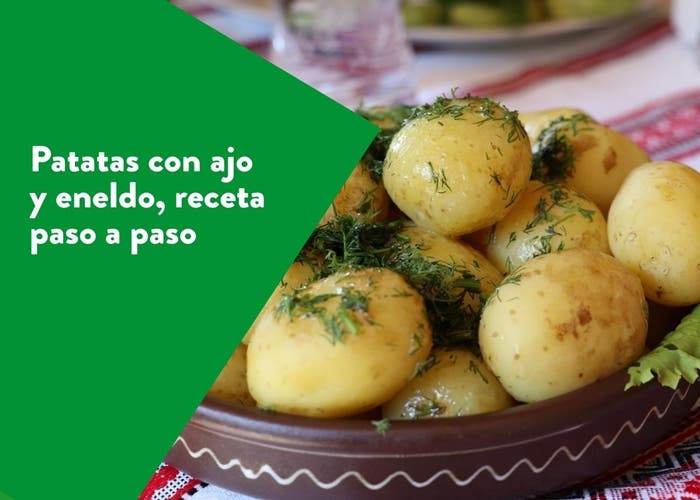 patatas con ajo y eneldo