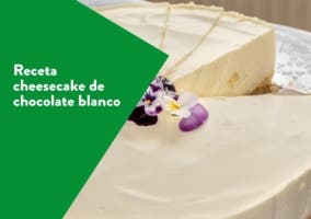 Cheesecake de chocolate blanco, receta paso a paso