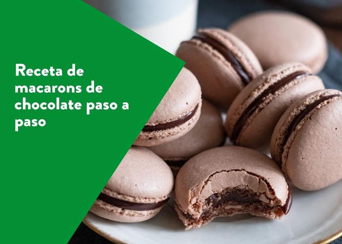 Postres clásico francés: macarons de chocolate, paso a paso