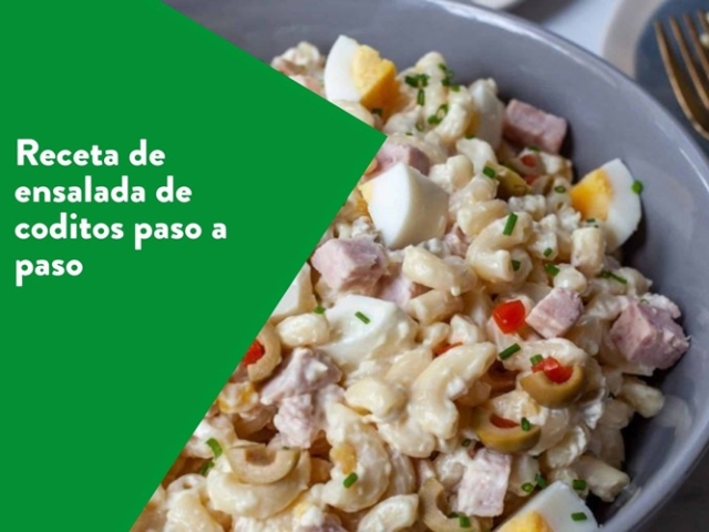 Paso a paso para preparar ensalada de coditos puertorriqueña